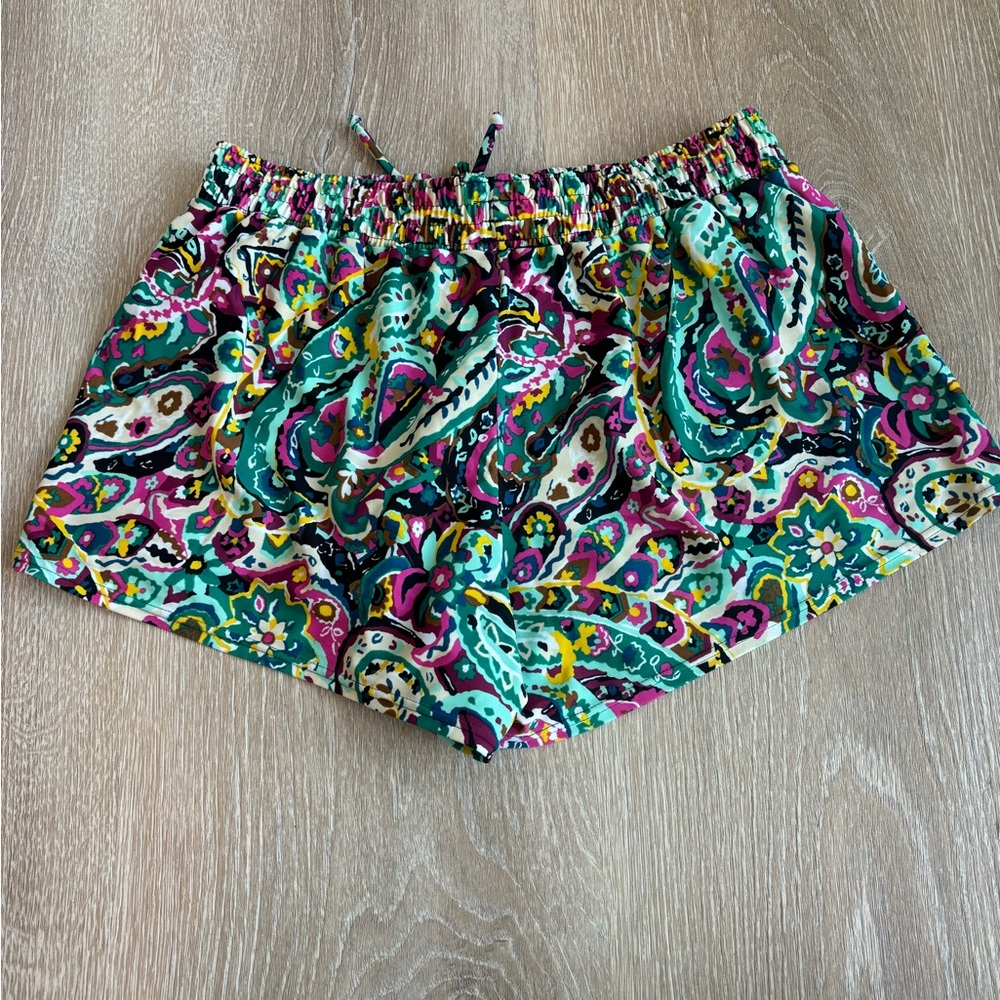 Volcom colorful printed board shorts size medium